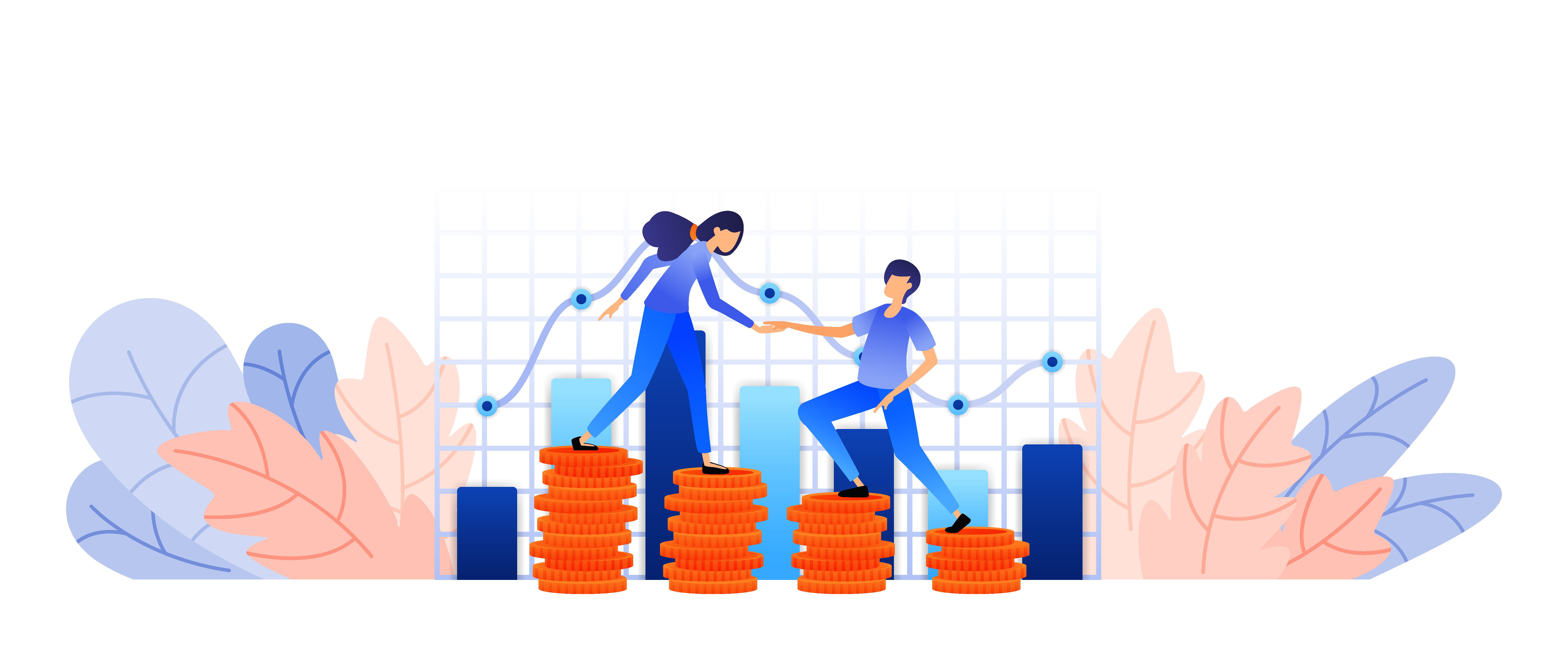 image of an asset manager with an investor