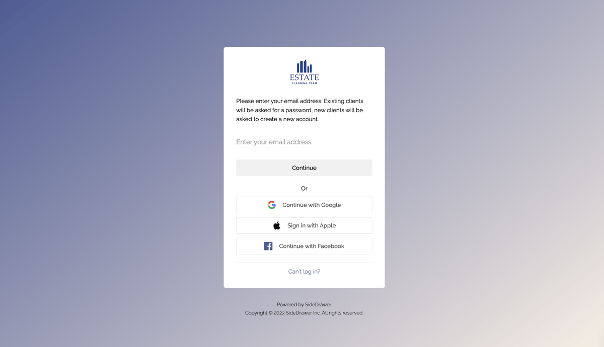 Landing Page